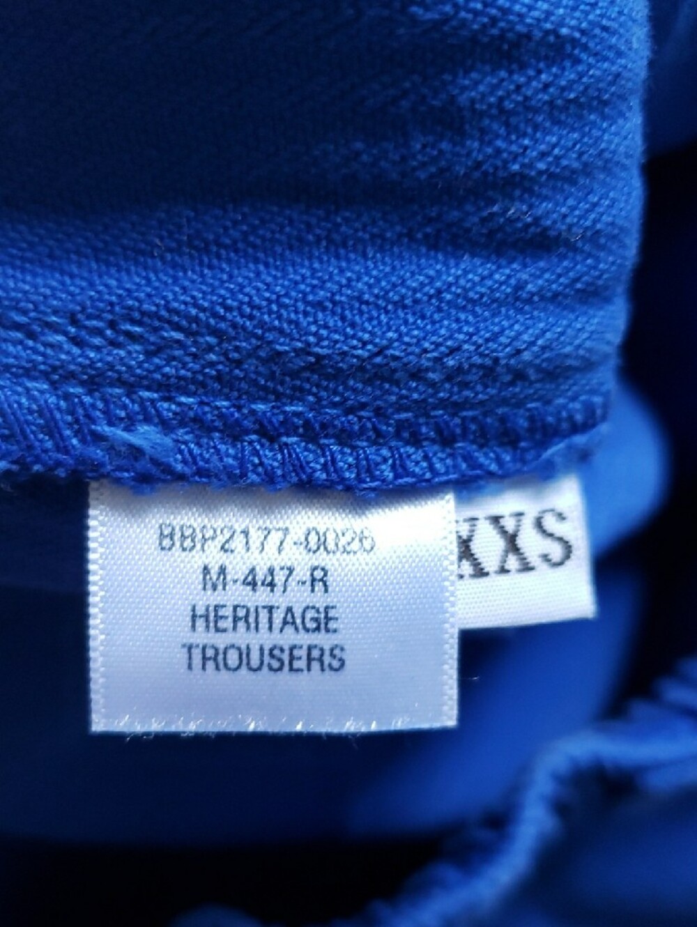 Big Bud Press Royal Blue Corduroy Heritage Trousers - Picture 3 of 7